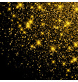 gold glitter dust texture sparkling background vector image