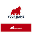 king kong logo design creative kong logo vector image vector image