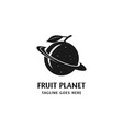 orange lemon lime fruit saturn planet for farm vector image