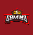 king crown gaming vector image vector image