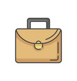 briefcase rgb color icon vector image vector image