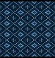 christmas knitted pattern winter geometric vector image vector image
