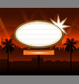 retro design banner big city event vector image