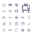 22 home icons vector image