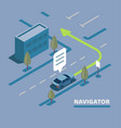 gps navigation map vector image vector image