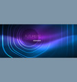 neon glowing lines magic energy space blue light vector image