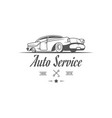 auto service logotype vector image