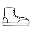 boot outline icon vector image vector image