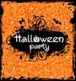 grunge dirty frame for halloween party vector image vector image