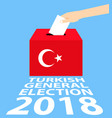 turkish general elections 2018 vector image