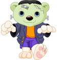 frankenstein polar bear vector image