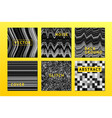 noise posters set with background vector image vector image
