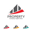 real estate and building construction logo vector image