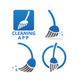cleaning service logo design template vector image