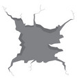 isolated wall crack vector image