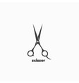 scissor template design vector image
