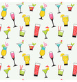 cocktail pattern vector image