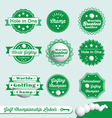golf championship labels vector image vector image