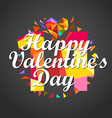 happy valentines day greeting card vector image