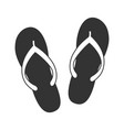 flip flops black vector image vector image