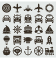 vintage retro icons vector image