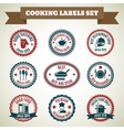 cooking chef labels vector image