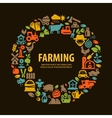 farm set icons signs and symbols vector image vector image