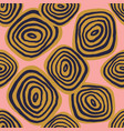hand drawn geometric circles seamless pattern vector image