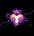 aries zodiac sign vector image