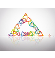 triangle reflection vector image