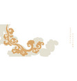 chinese cloud pattern in vintage style abstract vector image