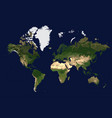 coloured physical map of the world view from space vector image