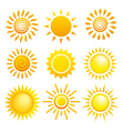 suns set vector image