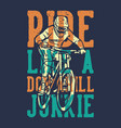 t-shirt design slogan typography ride like vector image vector image