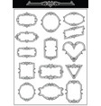 set of decorative vintage frames vector image