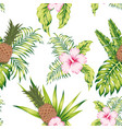 tropical botanical seamless pattern exotic design vector image