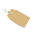 blank price tag isolated on white with soft shadow vector image