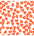 cracked hearts seamless pattern vector image