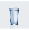 realistic glass of water vector image