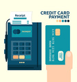 credit card payment vector image vector image