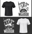 gladiator warrior tshirt print mockup vector image vector image