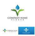 hand hope logo and symbol template vector image vector image