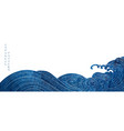 japanese background with blue watercolor texture vector image vector image