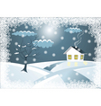 winter landscape vector image vector image