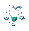 business startup brainstorming innovation idea vector image vector image