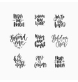 handdrawn christmas lettering vector image