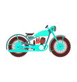 retro motorcycle logo design template vector image