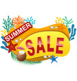 summer sale sticker or banner vector image vector image