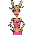 woman cartoon capricorn sign vector image