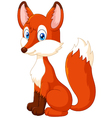 adorable fox cartoon vector image